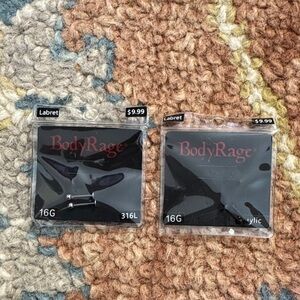 Body Rage Silver Labret Jewelry